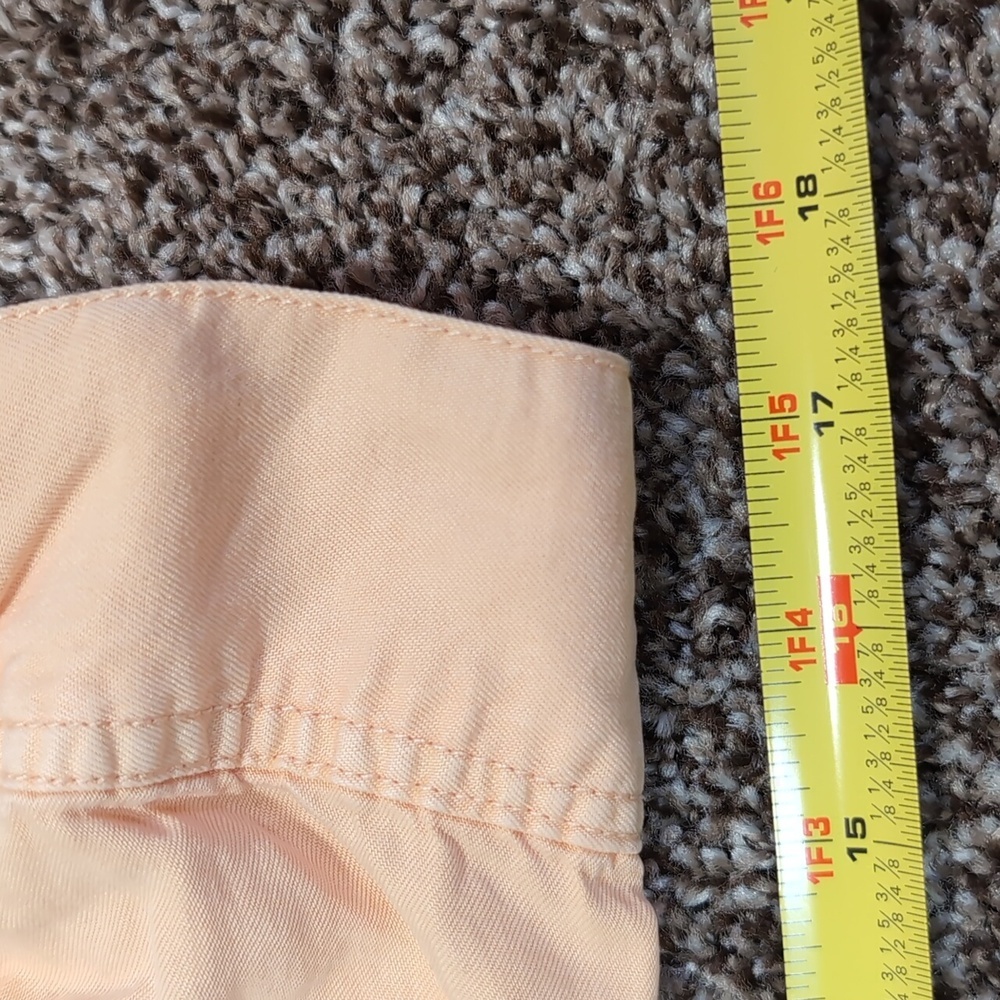 Velvet Heart Bree Roll Tab Tiered Flowy Babydoll Dress 100% Tencil Peach Small - Picture 13 of 15